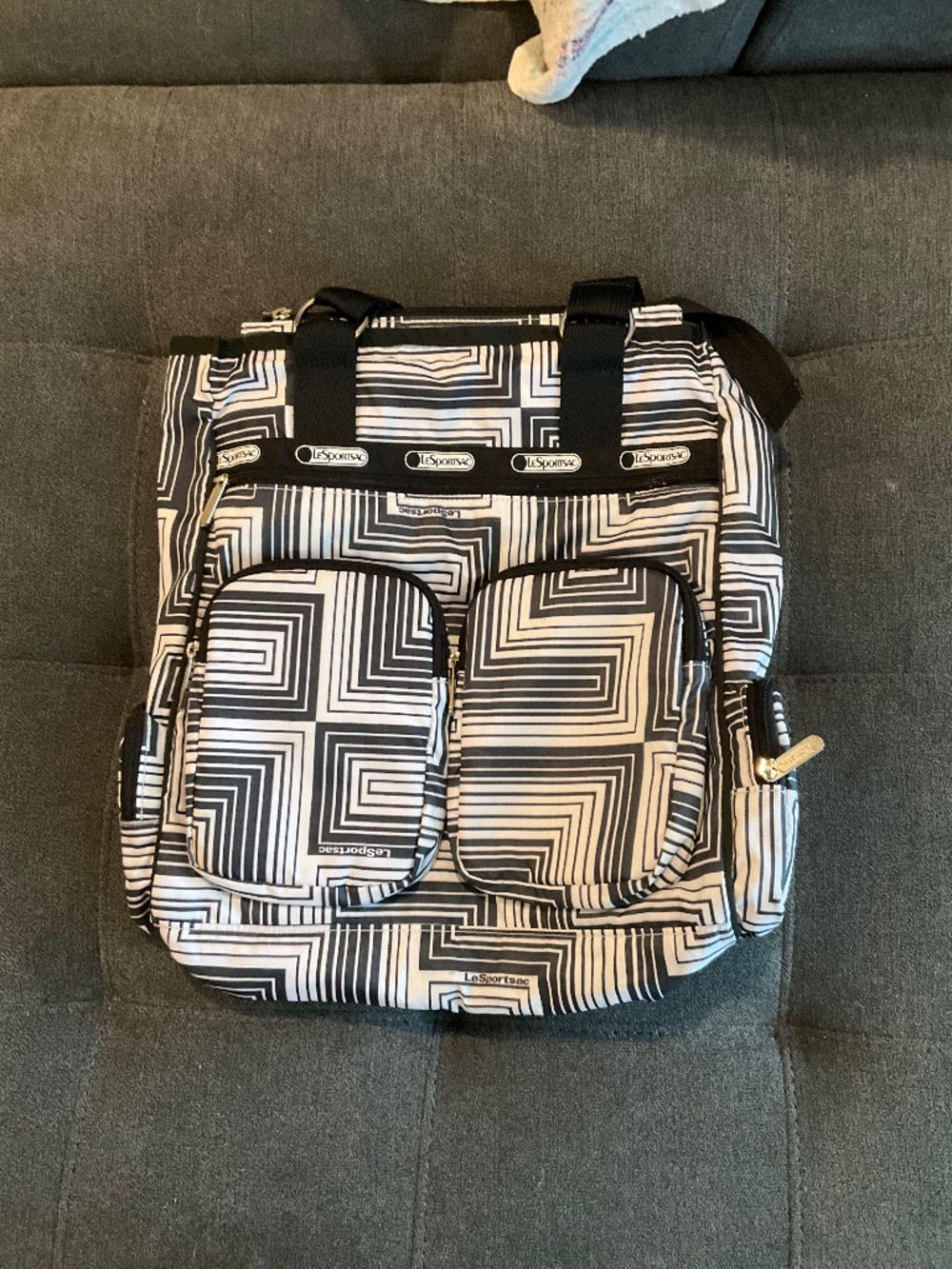 EUC LeSportsac Geometric Large Tote